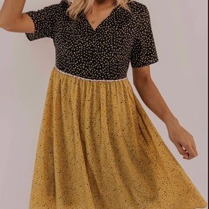 Roolee Cleo contrast dress